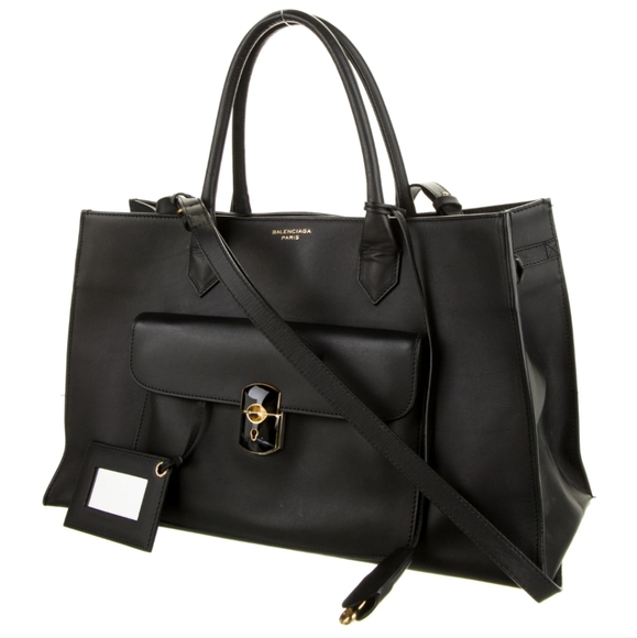 Balenciaga Leather Padlock Work S Bag - Picture 3 of 9